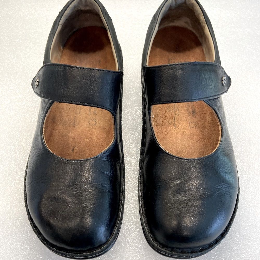 Finn Comfort Womens Laval “Mary Janes” Black Leather Shoes Made in 🇩🇪 Size 8 - Picture 3 of 10